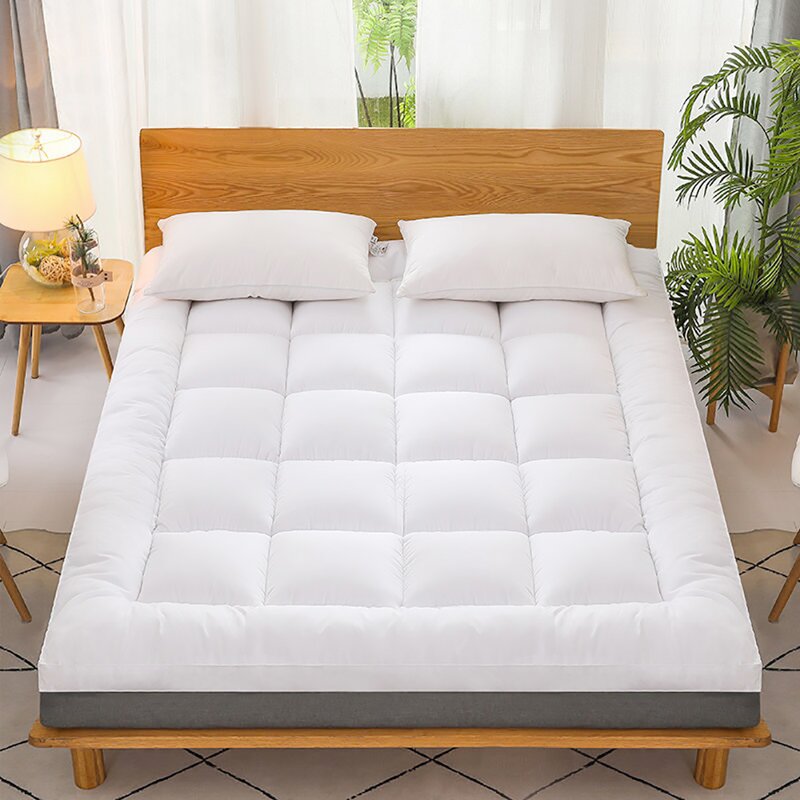 Alwyn Home Pillow Top Mattress Pad Cover Bed Topper Protector Soft